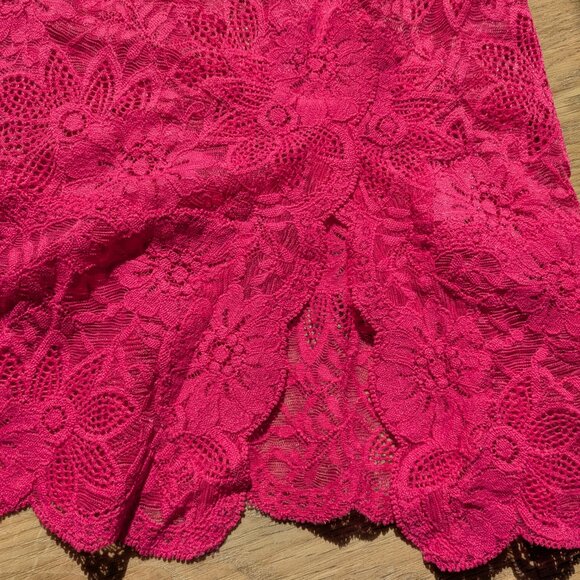 34B Victoria Secret 2003 Y2K Pink Lace Feminine Bustier Top Lingerie Slip Dress - Picture 8 of 8